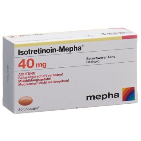 ISOTRETINOIN Mepha Solucaps 40 mg - PrimeCare Global
