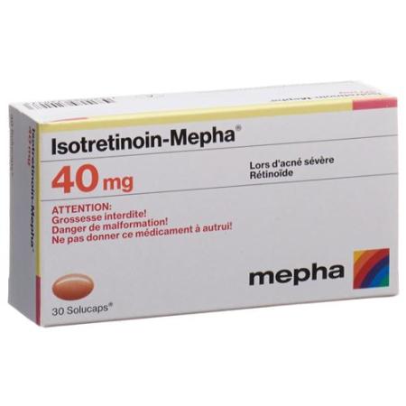 ISOTRETINOIN Mepha Solucaps 40 mg - PrimeCare Global