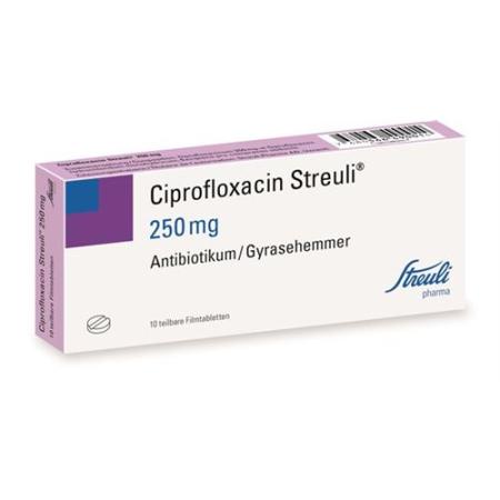Ciprofloxacin Streuli Filmtabletten 250mg 10 Stück - PrimeCare Global