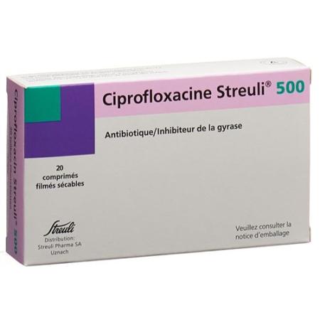 Ciprofloxacin Streuli 500 mg 20 filmtablets - PrimeCare Global