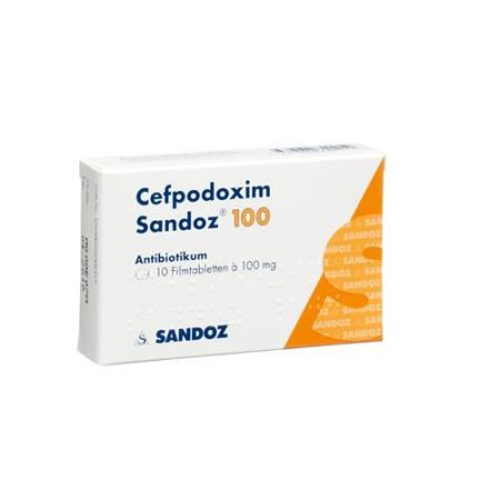 Cefpodoxim Sandoz 100 mg 10 filmtablets - PrimeCare Global