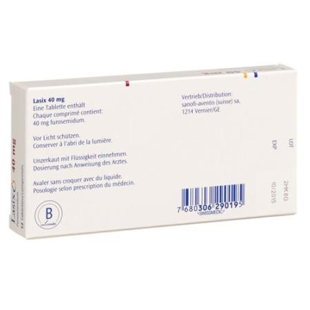 Lasix Tabl 40 mg 12 pcs - PrimeCare Global