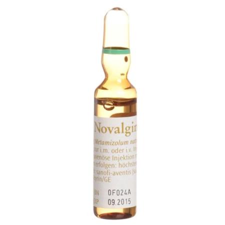 Novalgin Inj L&ouml;s 2.5 g/5ml i.m/i.v 5 amp 5 ml - PrimeCare Global
