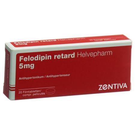 Felodipine retard Helvepharm Ret Filmtabl 5 mg 20 pcs - PrimeCare Global