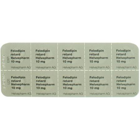 Felodipine retard Helvepharm Ret Filmtabl 10 mg 20 pcs - PrimeCare Global