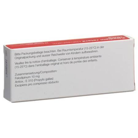 Felodipine retard Helvepharm Ret Filmtabl 10 mg 20 pcs - PrimeCare Global