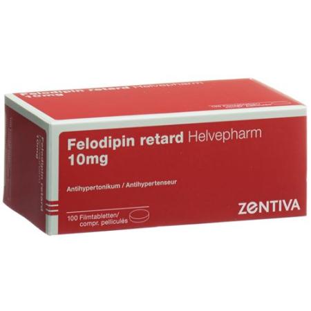 Felodipin Helvepharm Retard 10 mg 100 filmtablets - PrimeCare Global