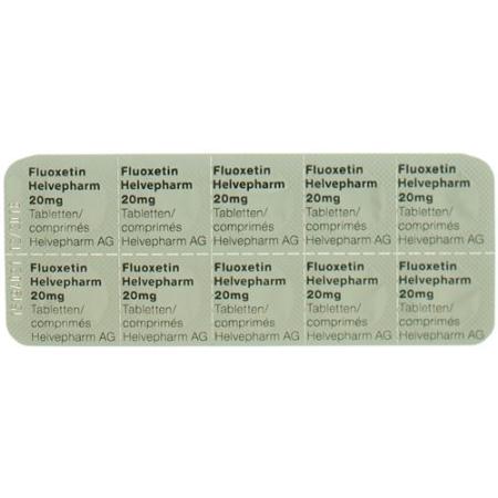 Fluoxetine Helvepharm Disp Tabl 20 mg 10 pcs - PrimeCare Global