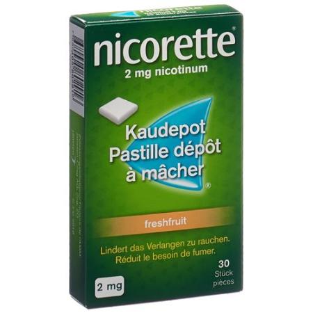 Nicorette Freshfruit Kaudepots 2 mg 30 pcs - PrimeCare Global