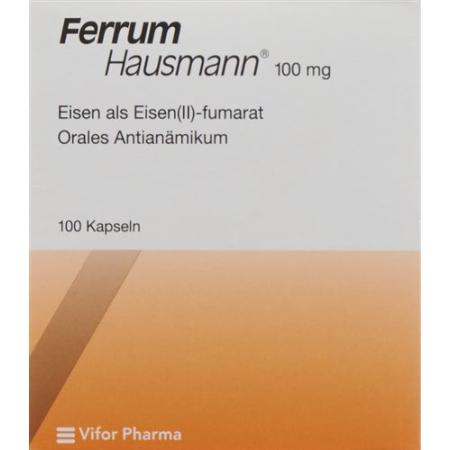 Ferrum Hausmann 100 mg 100 sustained-release capsules - PrimeCare Global