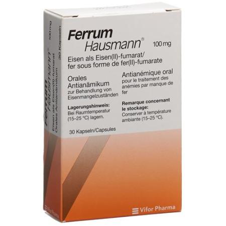 Ferrum Hausmann Kaps 100 mg 30 pcs - PrimeCare Global