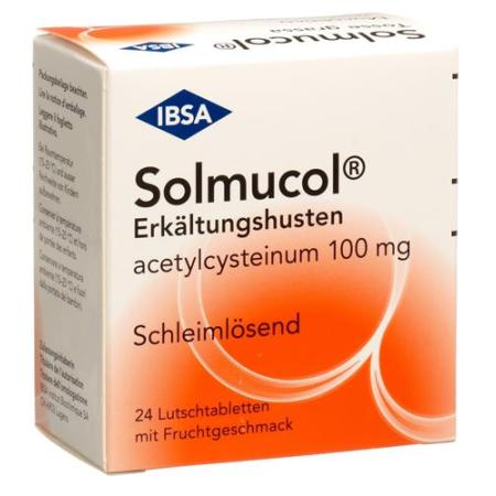 Solmucol cold cough lozenges 100 mg 24 pcs - PrimeCare Global