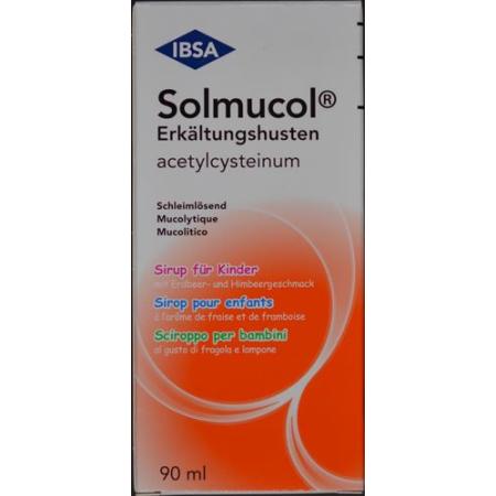 Solmucol cold cough syrup 100 mg/5ml bottle 90 ml - PrimeCare Global