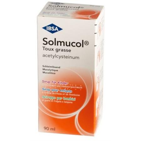 Solmucol cold cough syrup 100 mg/5ml bottle 90 ml - PrimeCare Global