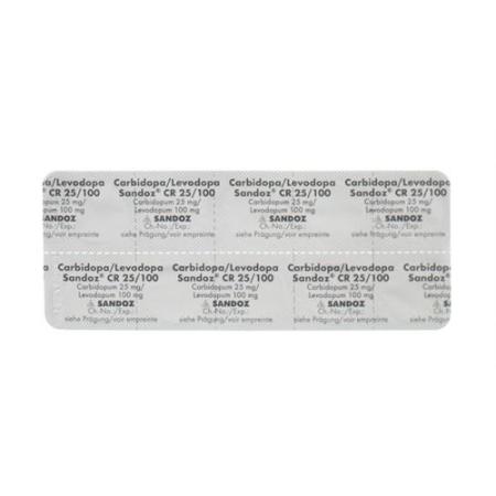 Carbidopa/Levodopa Sandoz CR Ret Tabl 25/100mg 30 pcs - PrimeCare Global