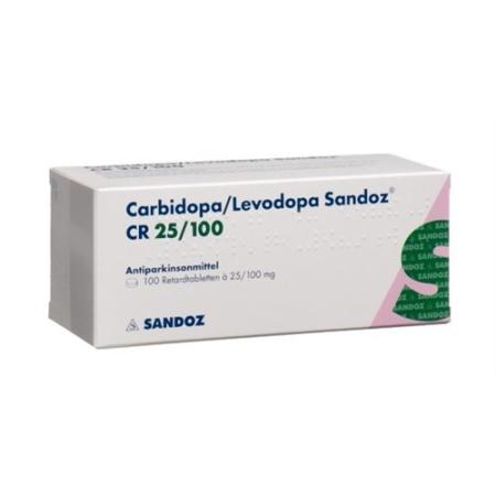 Carbidopa/Levodopa Sandoz CR Ret Tabl 25/100mg 100 pcs - PrimeCare Global