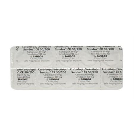 Carbidopa/Levodopa Sandoz CR Ret Tabl 50/200mg 30 pcs - PrimeCare Global