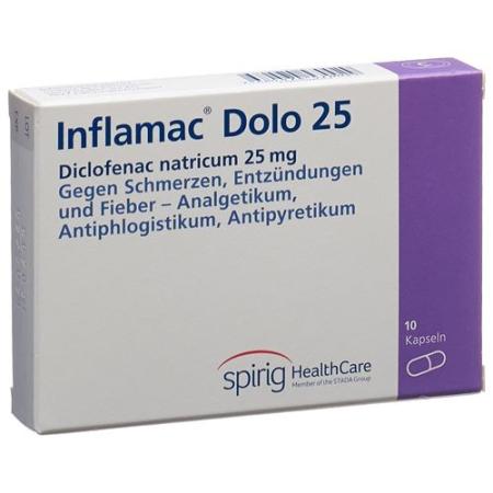 Inflamac Dolo Kaps 25 mg 10 pcs - PrimeCare Global