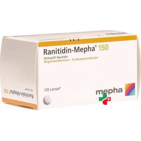 Ranitidin Mepha 150 mg 120 Lactabs - PrimeCare Global