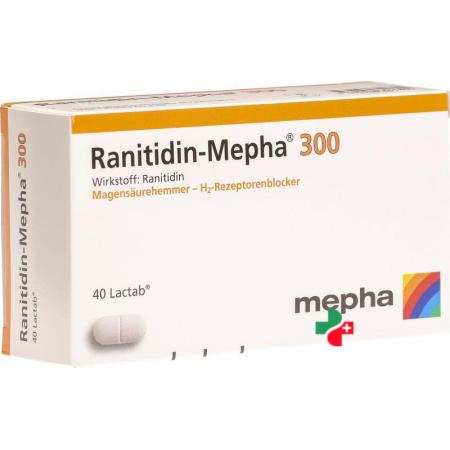 Ranitidin Mepha 300 mg 40 Lactabs - PrimeCare Global