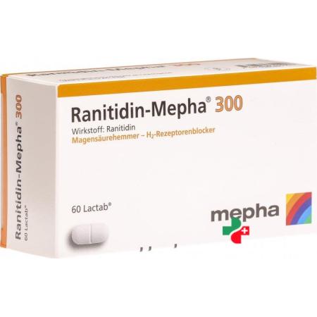 Ranitidin Mepha 300 mg 60 Lactabs - PrimeCare Global