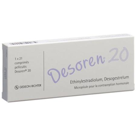 Desoren 20 film tablets 21 pcs - PrimeCare Global