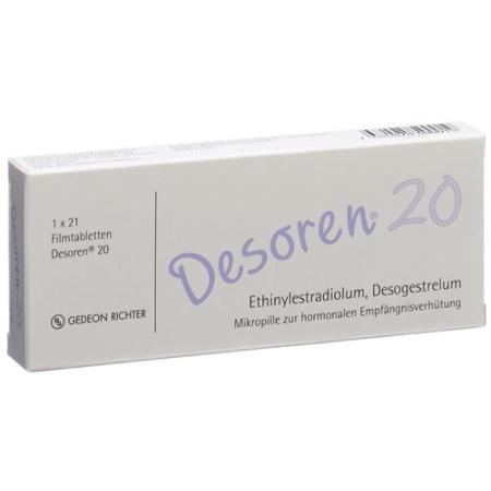 Desoren 20 film tablets 21 pcs - PrimeCare Global