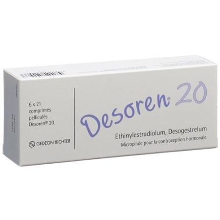 Desoren 20 film tablets 6 x 21 pcs - PrimeCare Global