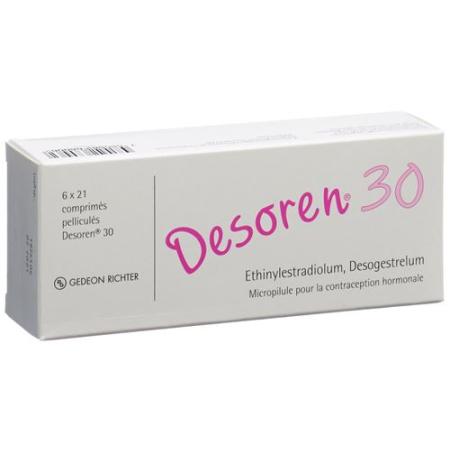 Desoren 30 film tablets 6 x 21 pcs - PrimeCare Global