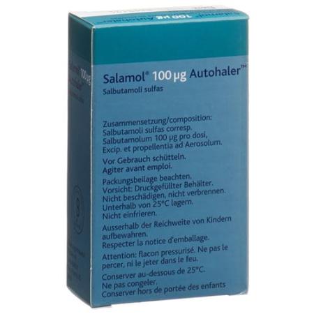 Salamol Autohaler dosing aerosol 100 mcg 200 doses - PrimeCare Global