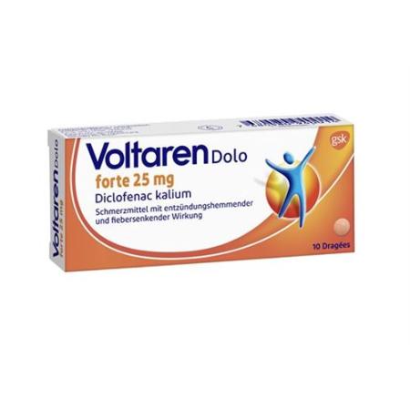 Voltaren Dolo forte Drag 25 mg 10 pcs - PrimeCare Global