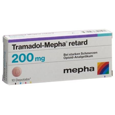 Tramadol-Mepha retard Ret Tabl 200 mg 50 pieces - PrimeCare Global