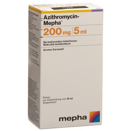 Azithromycin-Mepha Plv 200 mg/5ml for the preparation of a suspense - PrimeCare Global