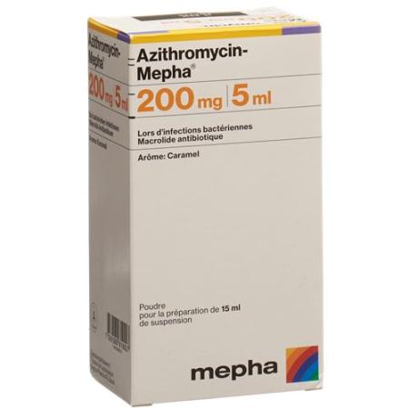 Azithromycin-Mepha Plv 200 mg/5ml for the preparation of a suspense - PrimeCare Global