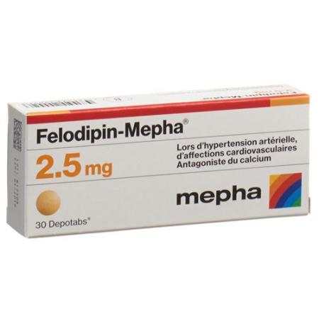 Felodipine-Mepha Depotabs 2.5 mg 30 pcs - PrimeCare Global