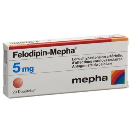 Felodipine-Mepha Depotabs 5 mg 20 pcs - PrimeCare Global