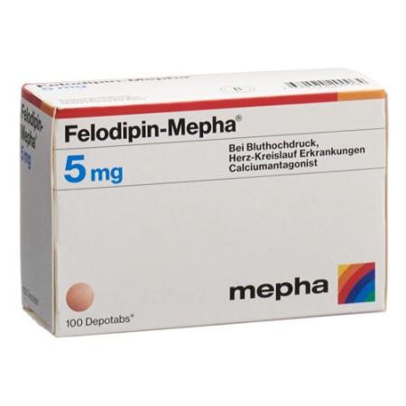 Felodipine-Mepha Depotabs 5 mg 100 pcs - PrimeCare Global