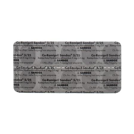 Co-Ramipril Sandoz Tabl 5/25 20 pcs - PrimeCare Global