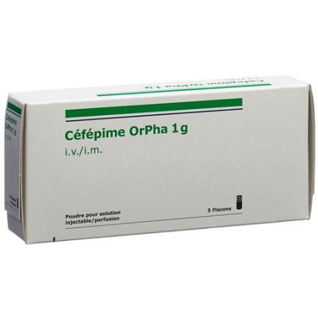 Cefepime Orpha Trockensubstanz 1 g 5 Durchstechflasche - PrimeCare Global