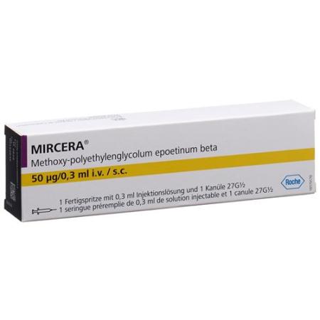 Mircera Inj L&ouml;s 50 mcg/0.3 ml Fertspr - PrimeCare Global