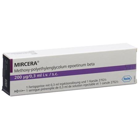 Mircera Inj L&ouml;s 200 mcg/0.3 ml Fertspr - PrimeCare Global