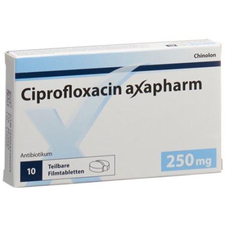 Ciprofloxacin Axapharm Filmtabl 250 mg 10 pcs - PrimeCare Global