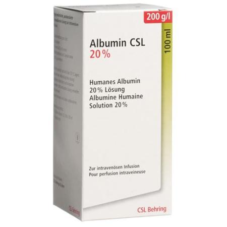 Albumin CSL Inf Loes 20% 100ml - PrimeCare Global