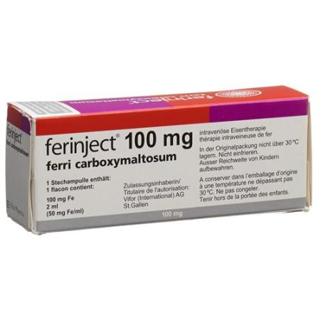 Ferinject Inj Loes 100mg/2ml 5 vials 2ml - PrimeCare Global