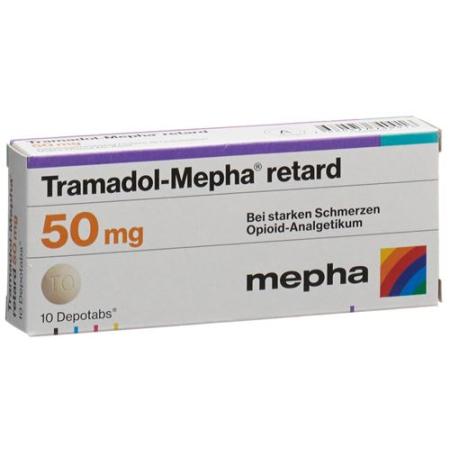 Tramadol-Mepha retard Depotabs 50 mg 10 pieces - PrimeCare Global
