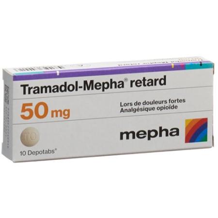Tramadol-Mepha retard Depotabs 50 mg 10 pieces - PrimeCare Global
