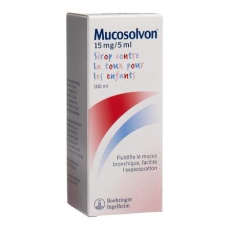 Mucosolvon cough syrup 15 mg/5ml child bottle 100 ml - PrimeCare Global
