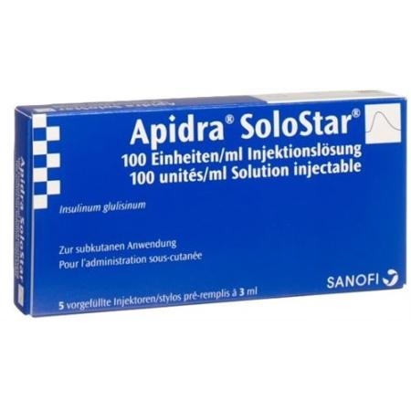 Apidra SoloStar Inj L&ouml;s 5 Fertpen 3 ml - PrimeCare Global
