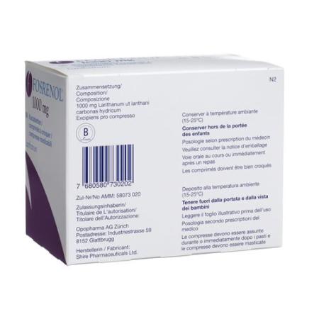 Fosrenol Kautabl 1000 mg 90 pcs - PrimeCare Global