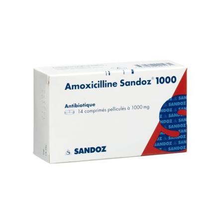 Amoxicillin Sandoz Filmtablet 1000 mg 14 pcs - PrimeCare Global